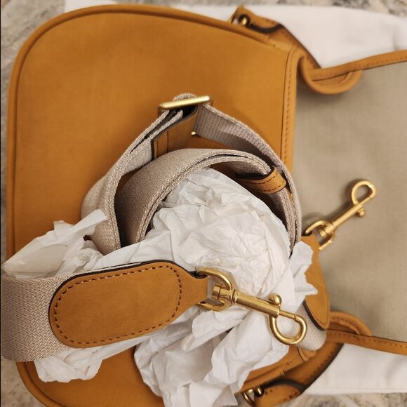 Mark Cross Christy Nubuck top handle/ crossbody bag NEW - Picture 7 of 7